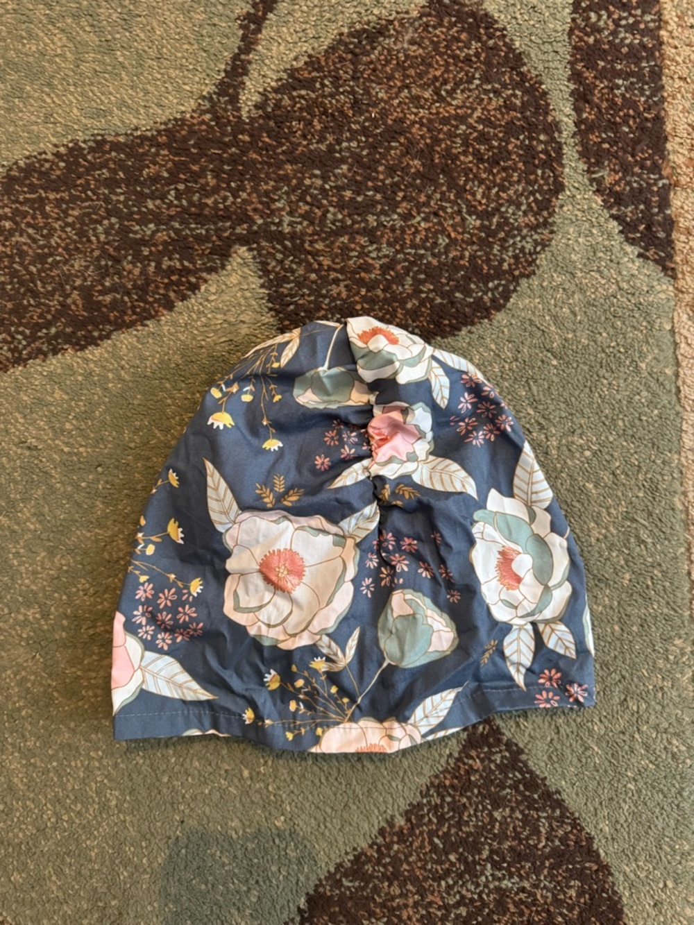 Navy Floral Women’s Scrub Hat